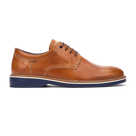 Pikolinos Men's Carlet M6W-4311 Leather Lace-Up Shoes Brandy Brown