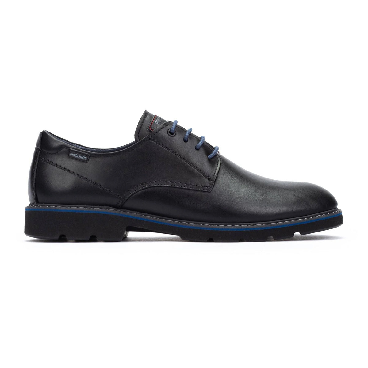 Pikolinos Men's Alarcon M7D-4289 Leather Lace-Up Shoes Black