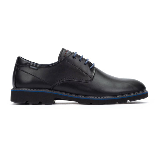 Pikolinos Men's Alarcon M7D-4289 Leather Lace-Up Shoes Black