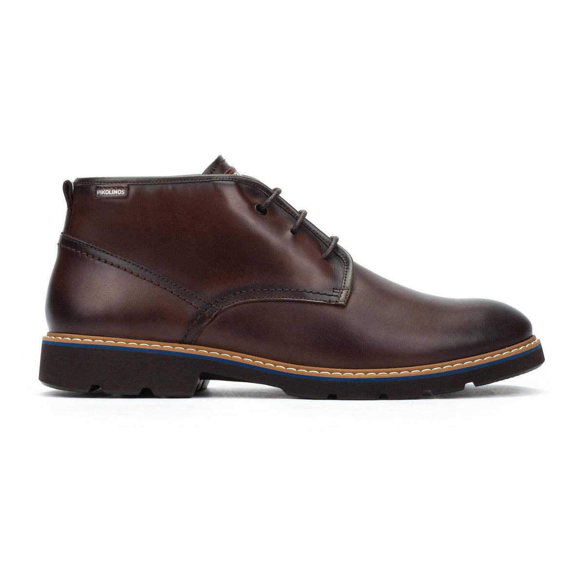 Pikolinos Men's Alarcon M7D-8054C1 Leather Lace-Up Ankle Boots Olmo Brown