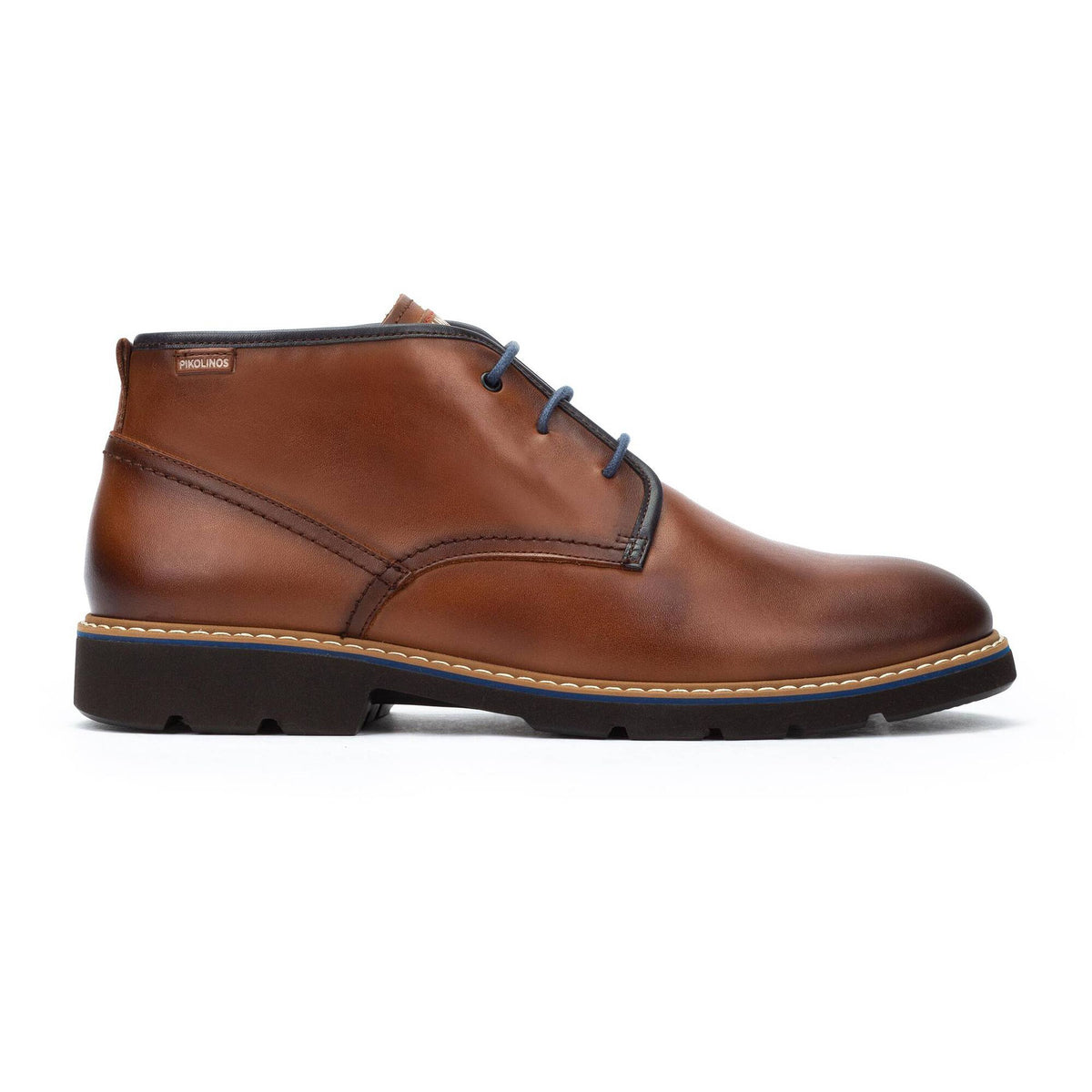 Pikolinos Men's Alarcon M7D-8054C1 Leather Lace-Up Ankle Boots Cuero Brown