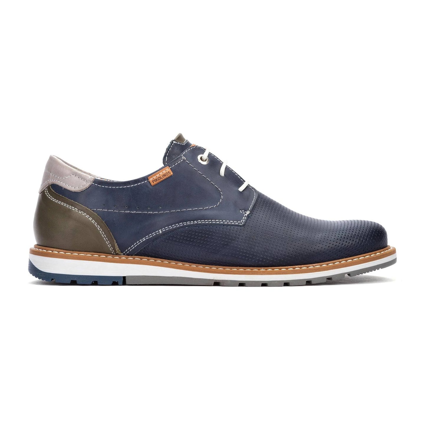 Pikolinos Men's Berna M8J-4322C1 Leather Lace-Up Shoes Blue
