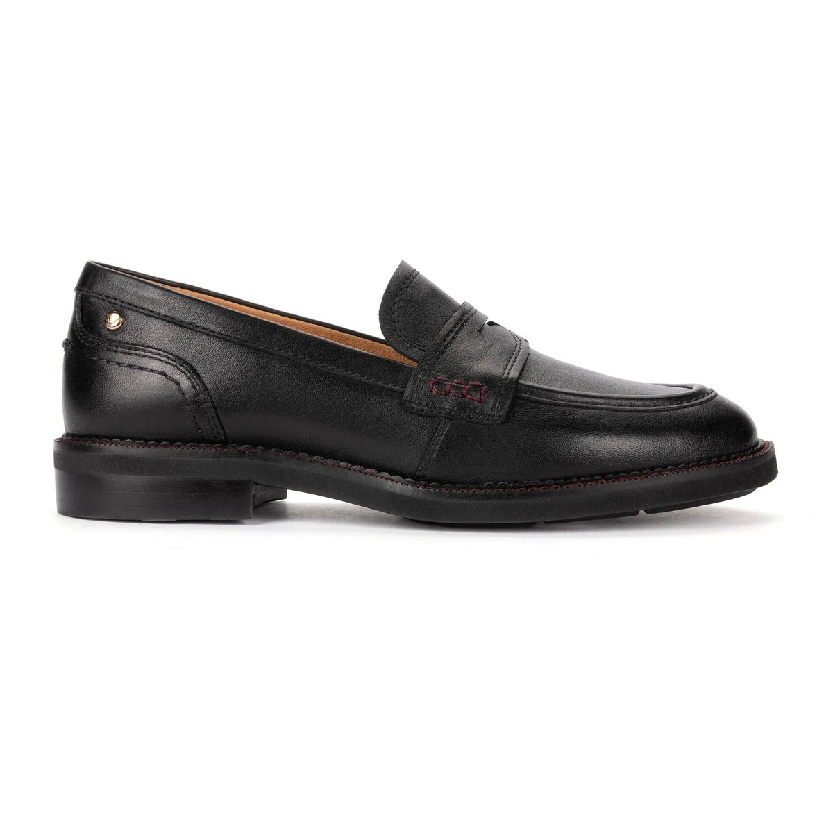 Pikolinos Women's Deva W2L-3959 Leather Loafer Shoes Black