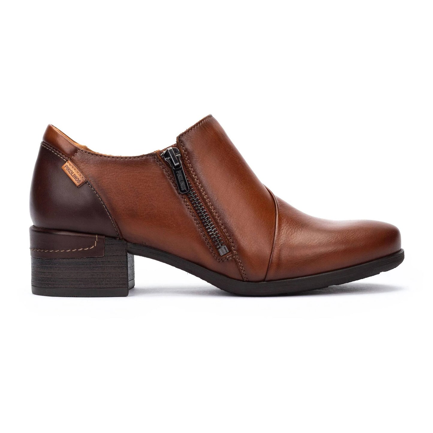 Pikolinos Women's Malaga W6W-5902C1 Leather Heel Shoes Caoba Brown