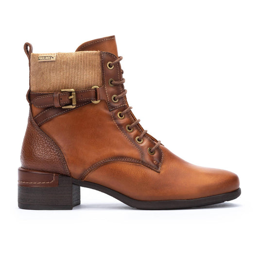 Pikolinos Women's Malaga W6W-8953C1 Leather Ankle Boots Brandy Brown