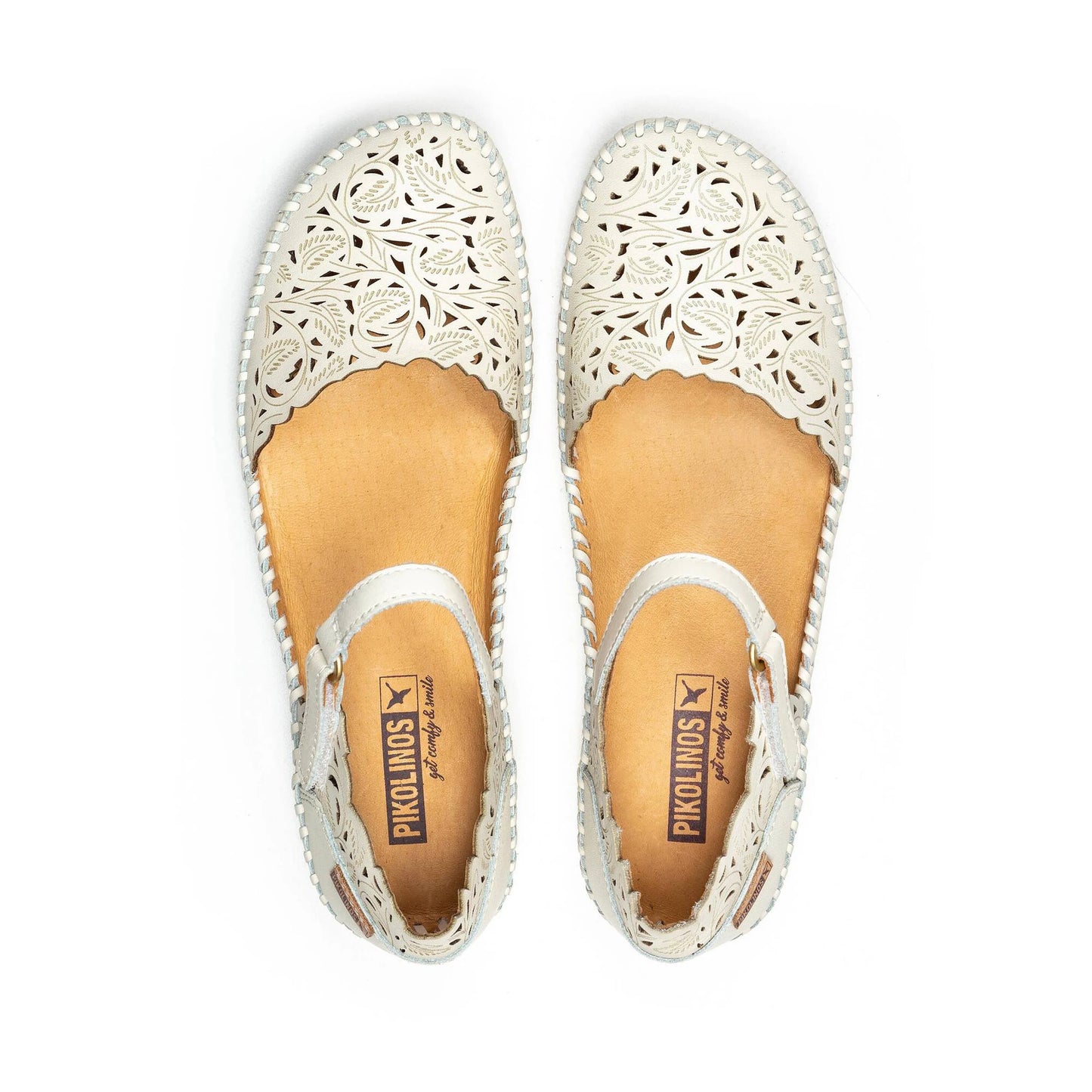 Pikolinos Women's P. Vallarta 655-0906 Leather Sandals Nata Beige