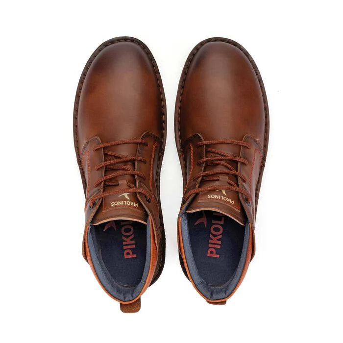 Pikolinos Men's M2T-8066C1 BAEZA Men's extra comfort lace-up boot in Light Brown