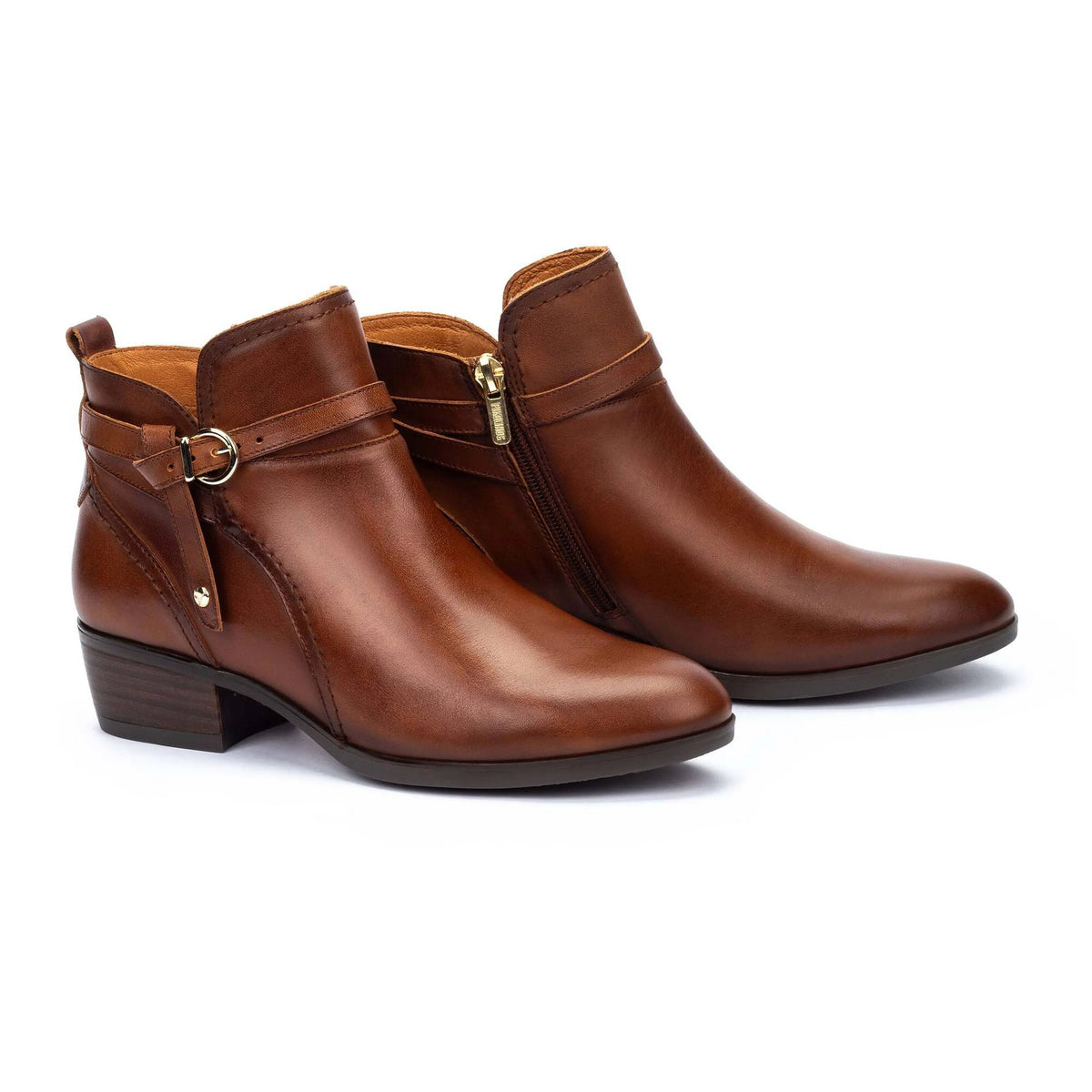 Pikolinos Women's Daroca W1U-8901C1 Leather Heeled Ankle Boots Cuero Brown