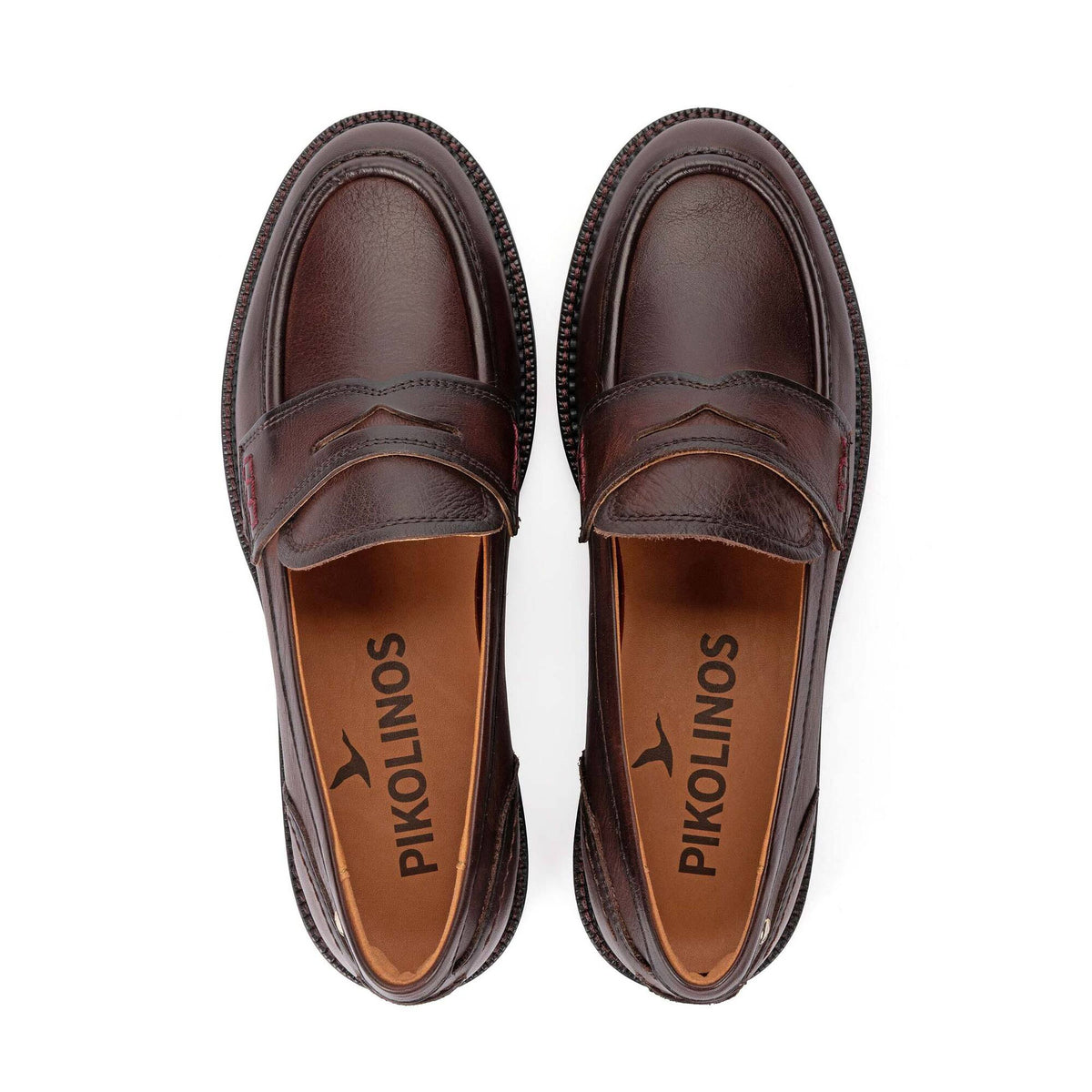 Pikolinos Women's Deva W2L-3959 Leather Loafer Shoes Caoba Brown