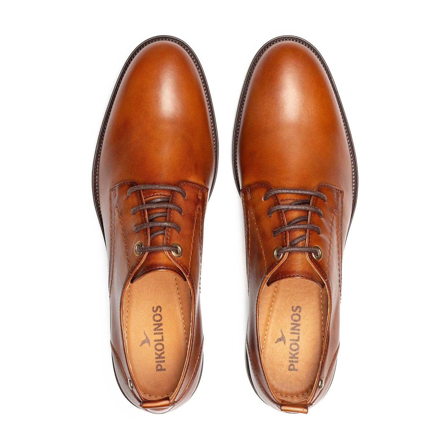 Pikolinos Women's Puertollano W3C-4867 Leather Blucher Shoes Brandy Brown