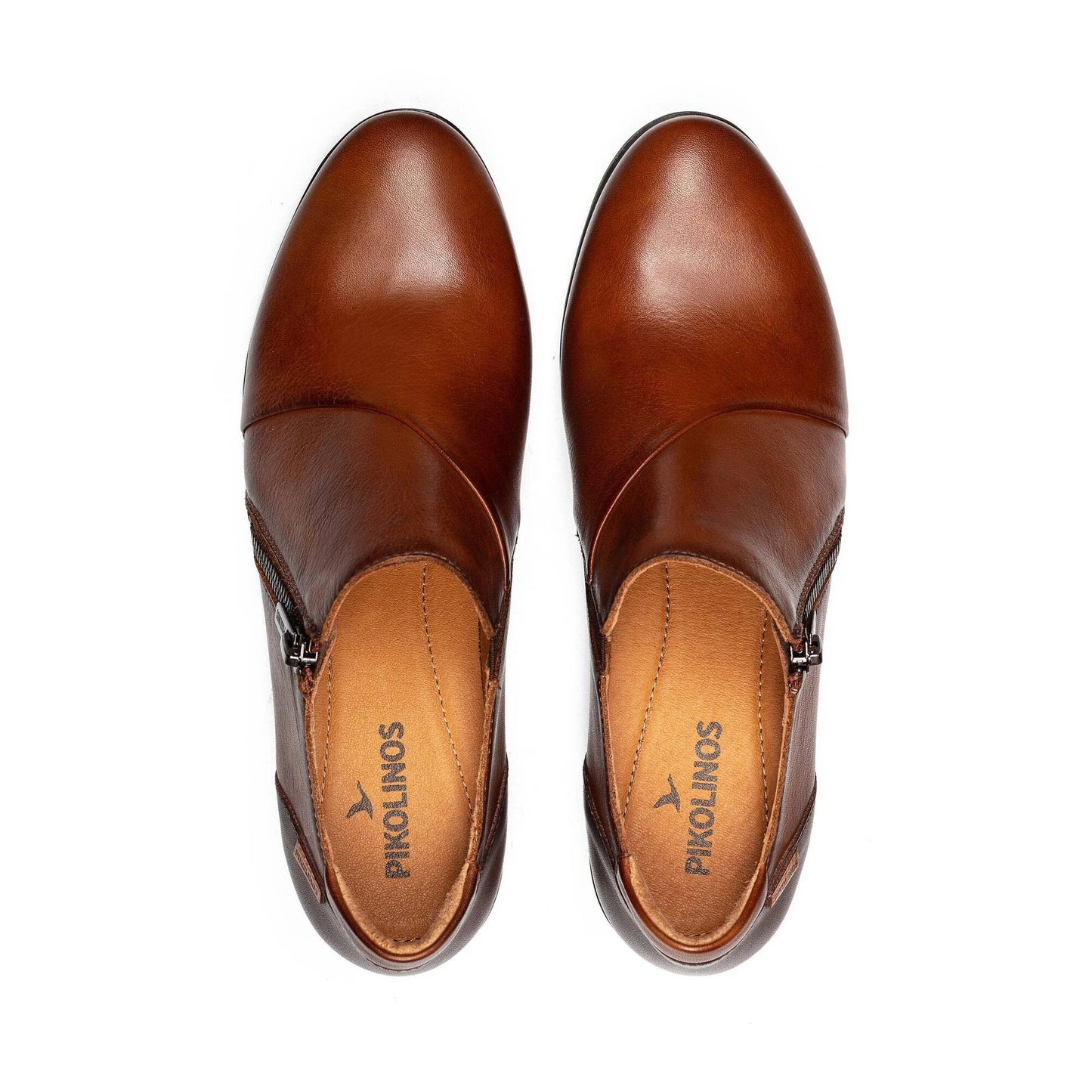 Pikolinos Women's Malaga W6W-5902C1 Leather Heel Shoes Caoba Brown