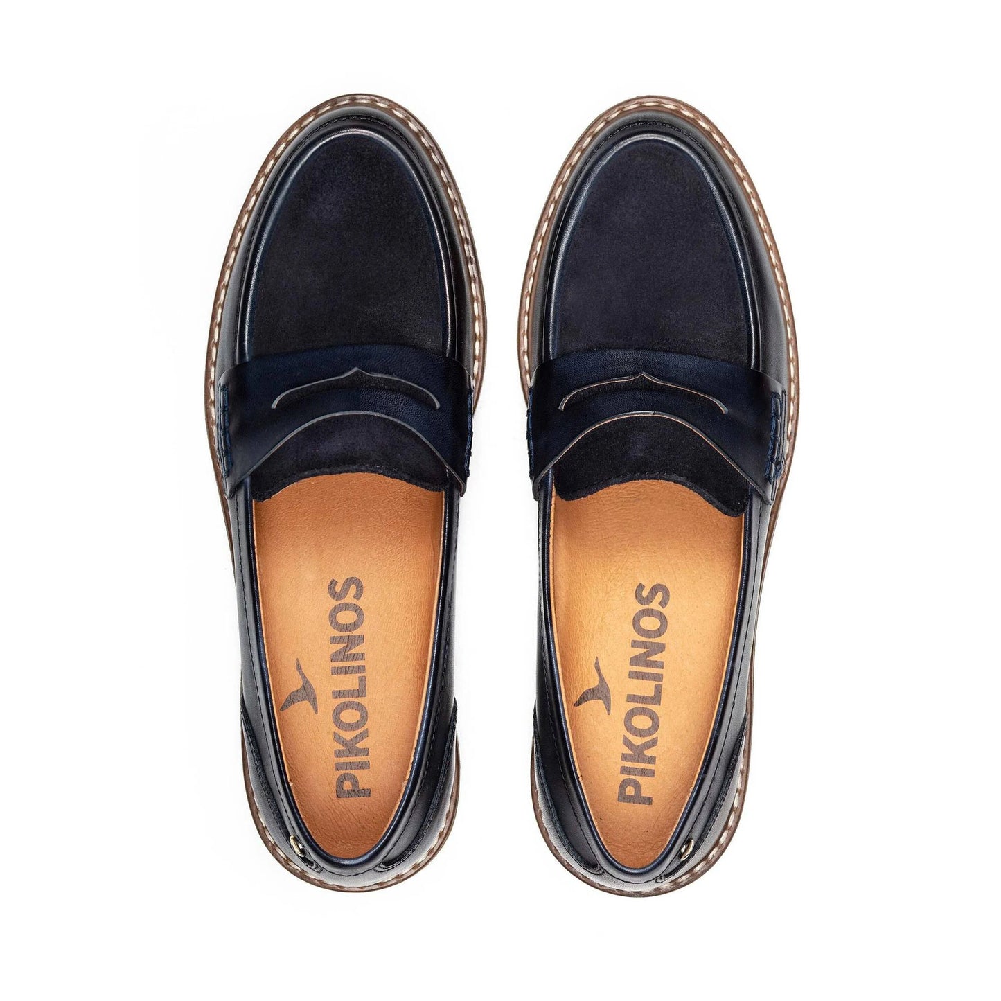 Pikolinos Women's Aldaya W8J-3541C6 Leather Loafer Shoes Blue
