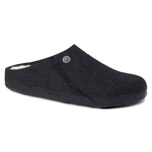 Birkenstock Unisex Zermatt Shearling Wool Felt Clog Slippers Anthracite Grey