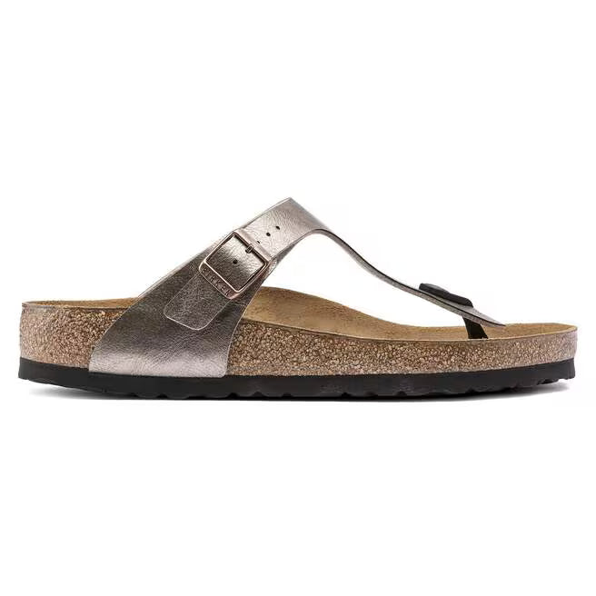 Birkenstock Women's Gizeh Birko-Flor Regular Fit Sandals Graceful Taupe