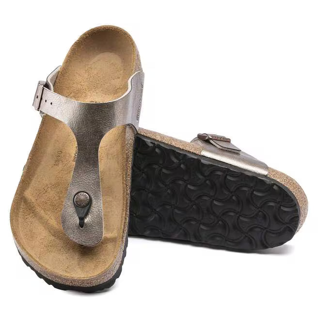 Birkenstock Women's Gizeh Birko-Flor Regular Fit Sandals Graceful Taupe
