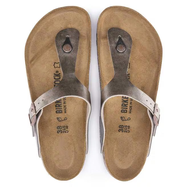 Birkenstock Women's Gizeh Birko-Flor Regular Fit Sandals Graceful Taupe