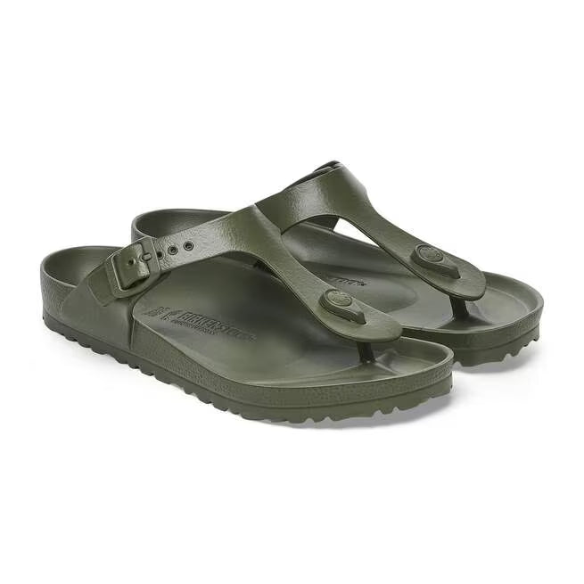 Birkenstock Women's Gizeh EVA Regular Fit Sandals Khaki Green