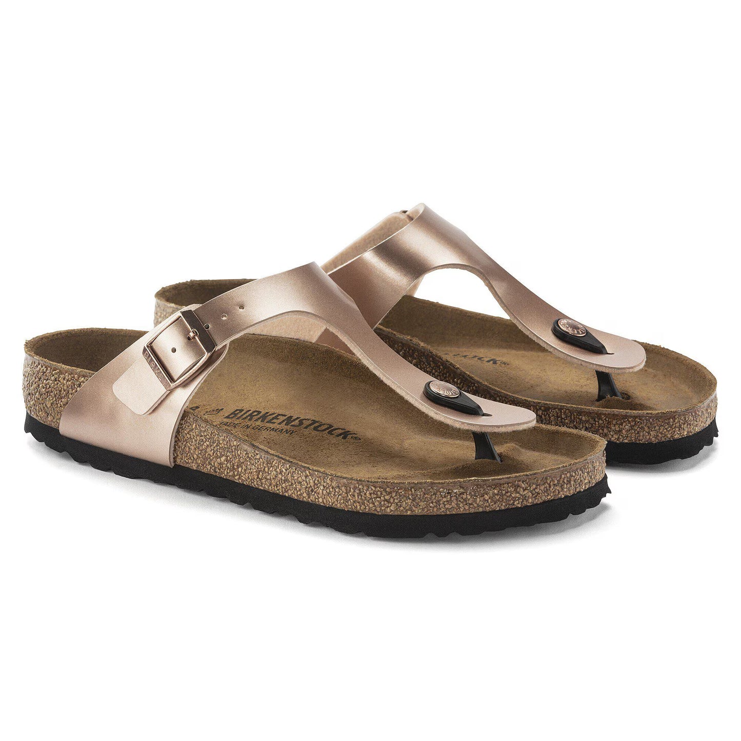 Birkenstock Unisex Gizeh Birko-Flor Regular Fit Sandals Copper