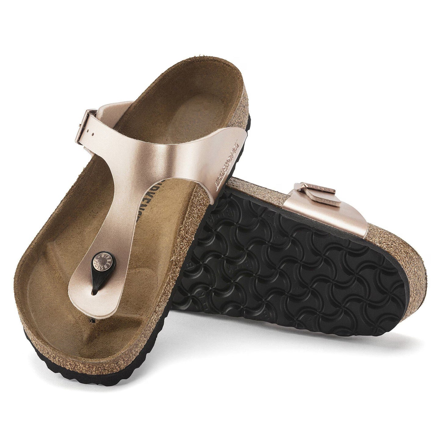 Birkenstock Unisex Gizeh Birko-Flor Regular Fit Sandals Copper