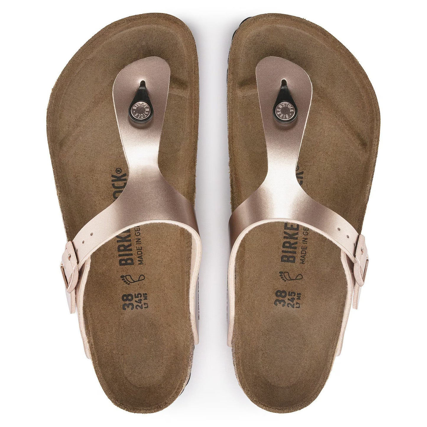 Birkenstock Unisex Gizeh Birko-Flor Regular Fit Sandals Copper