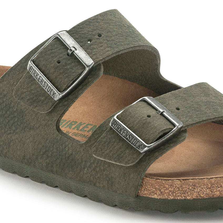 Birkenstock Unisex Arizona Vegan Regular Fit Sandals Desert Dust Thyme