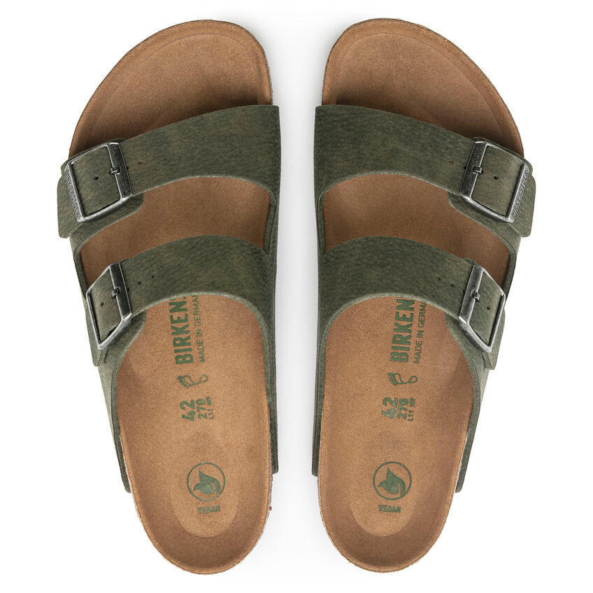 Birkenstock Unisex Arizona Vegan Regular Fit Sandals Desert Dust Thyme