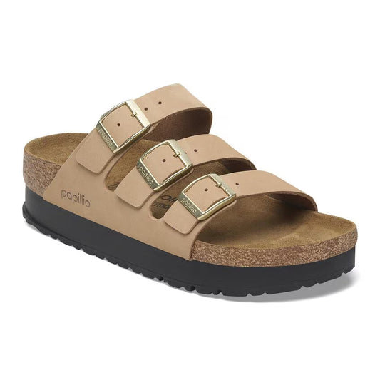 Birkenstock Women's Florida III Flex Platform Sandals Sandcastle