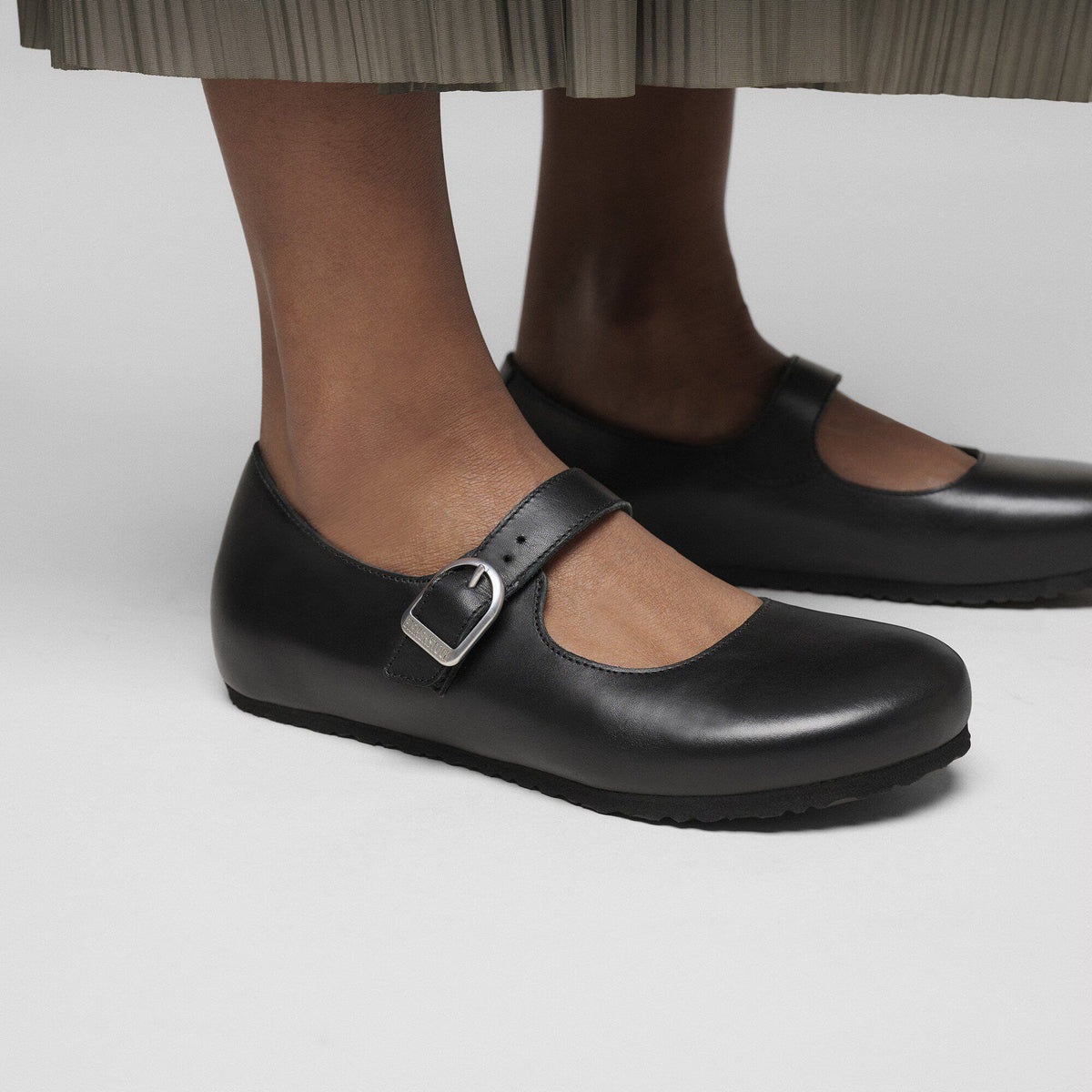 Birkenstock Women's Santa Clarita Leather Shoes Black