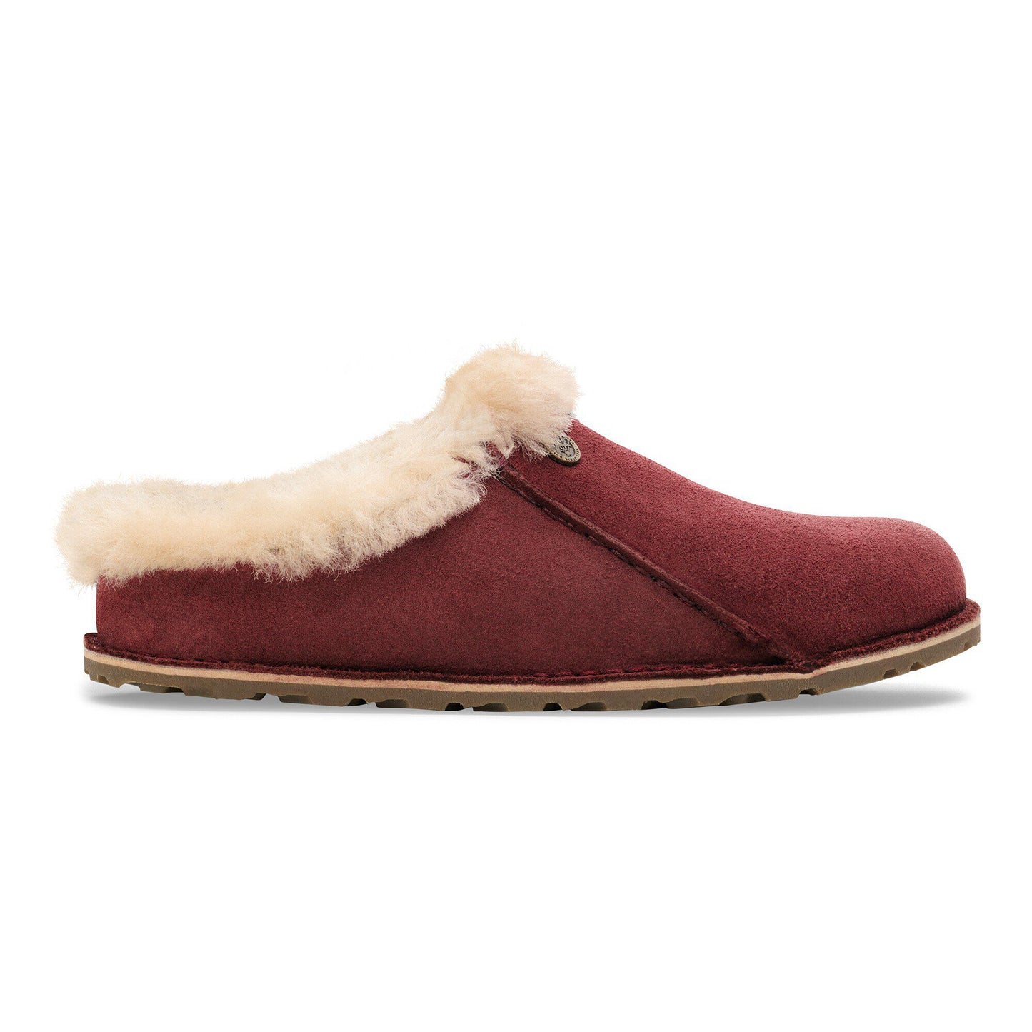 Birkenstock Unisex Zermatt Premium Suede Leather Clog Slippers Zinfandel