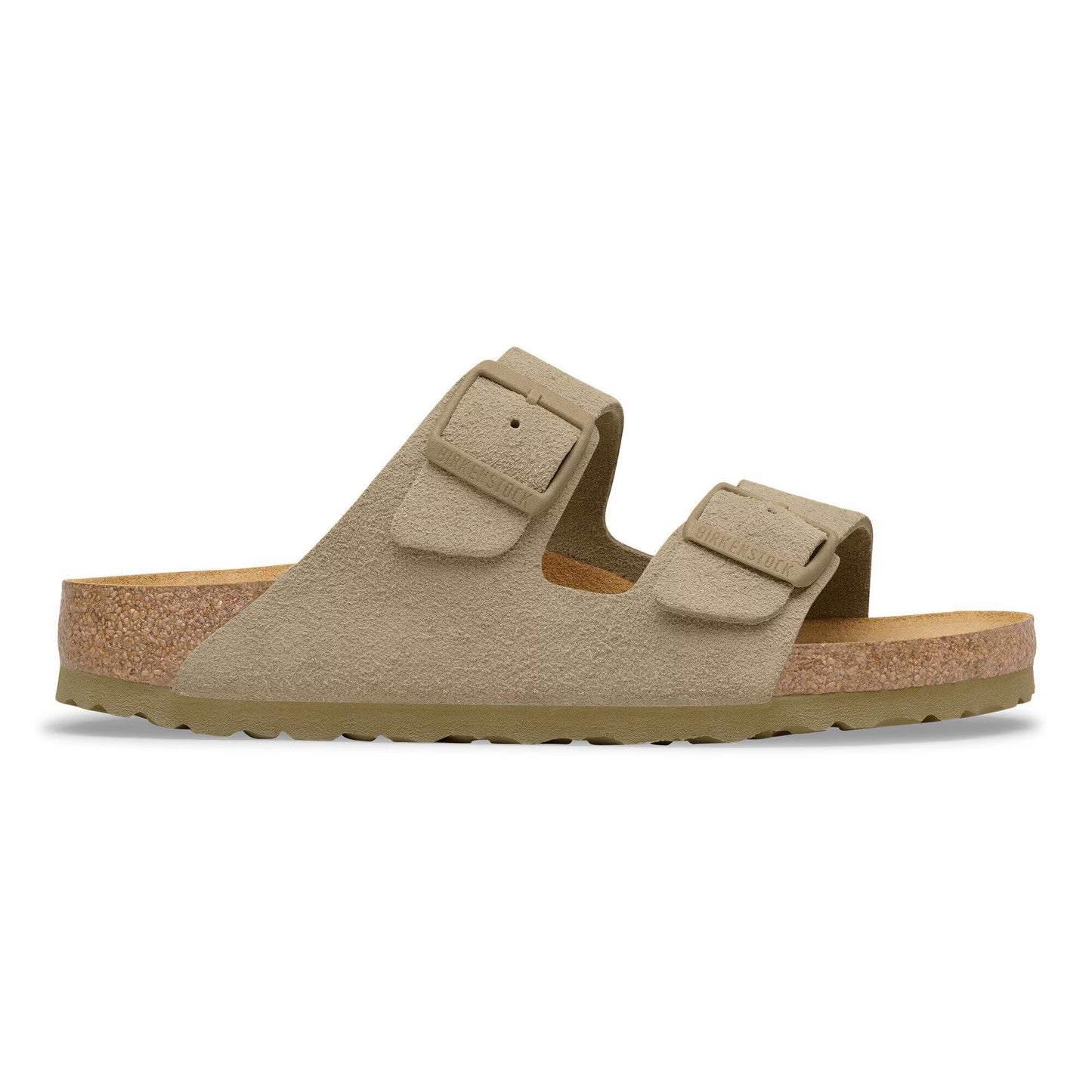 Birkenstock Women's Arizona LEVE Suede Leather Sandals Faded Khaki