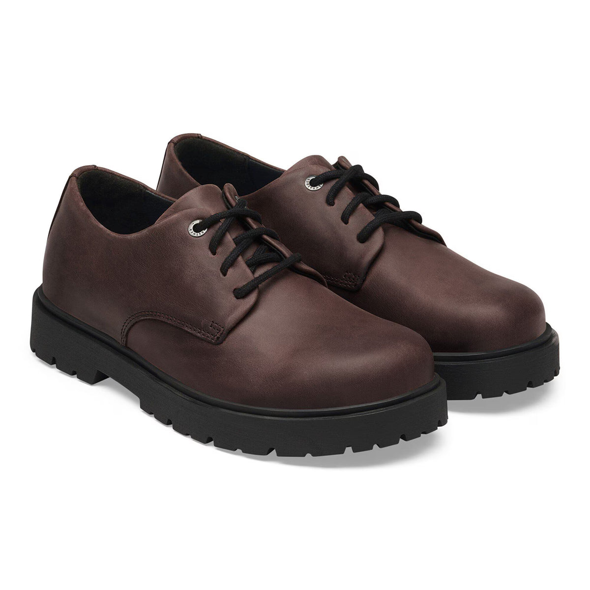 Birkenstock Unisex Highwood Lace Up Leather Shoes Habana Brown