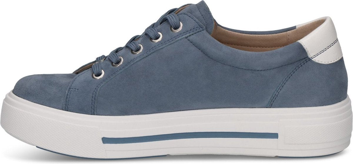 Caprice Women's 9-23351-43 802 Casual Suede Leather Trainers Blue