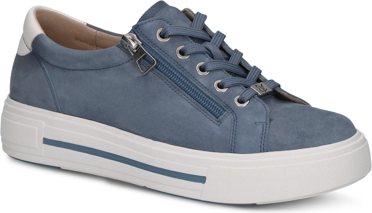 Caprice Women's 9-23351-43 802 Casual Suede Leather Trainers Blue