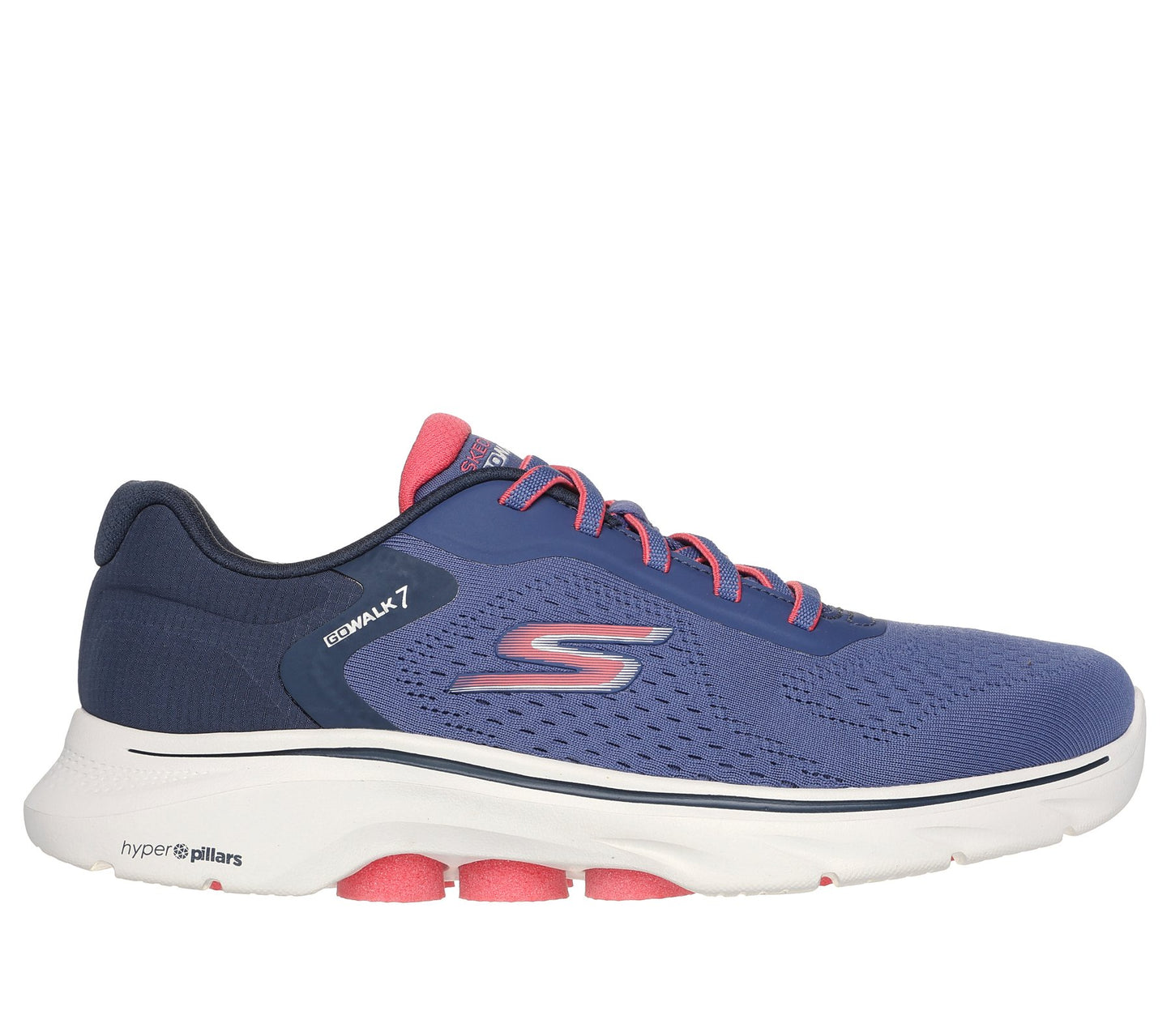 Skechers Women's 125215/NVCL GO WALK 7 - Cosmic Waves Trainers Navy Coral