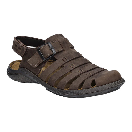 Josef Seibel Men's Logan 70 Leather Sandals Mocca Brown
