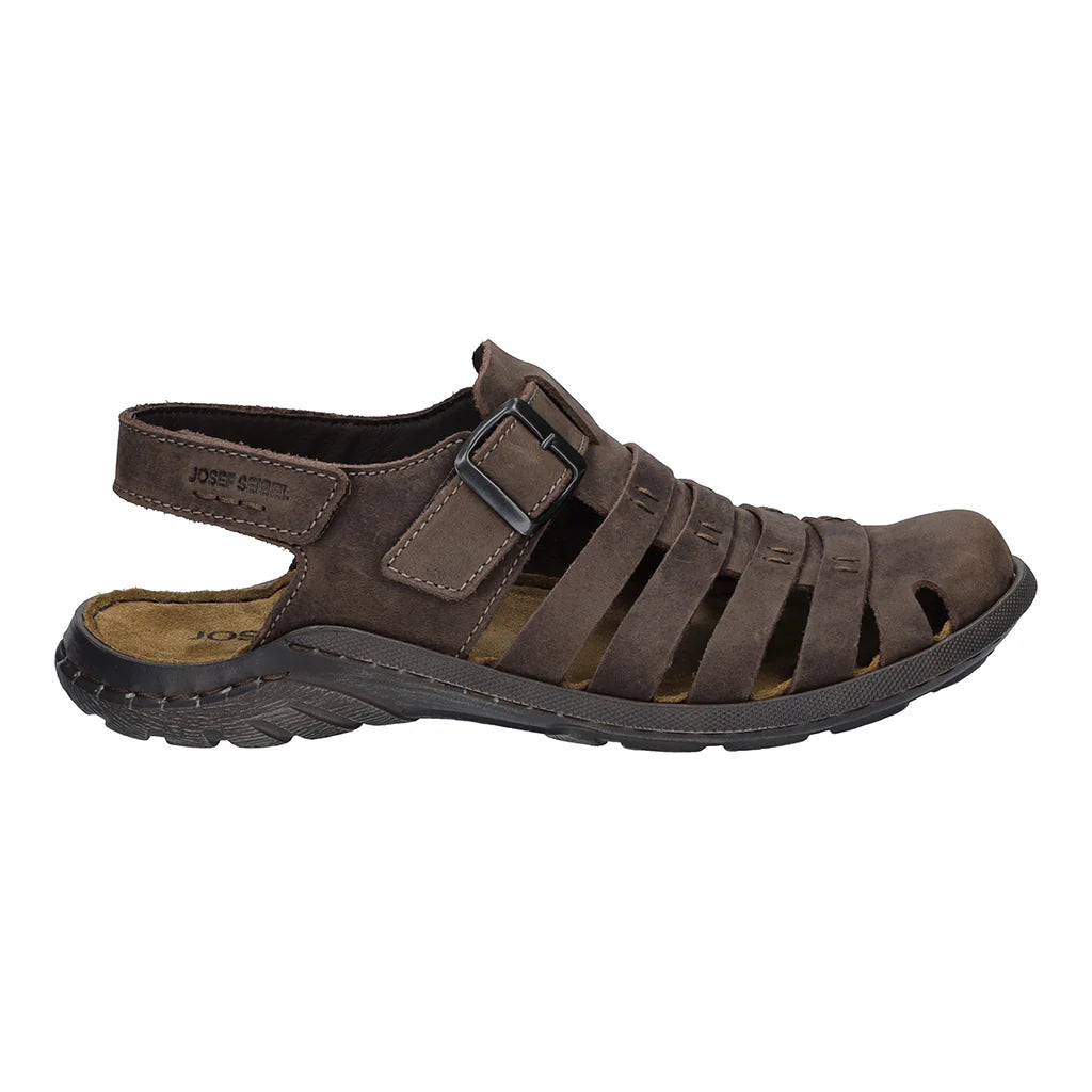 Josef Seibel Men's Logan 70 Leather Sandals Mocca Brown