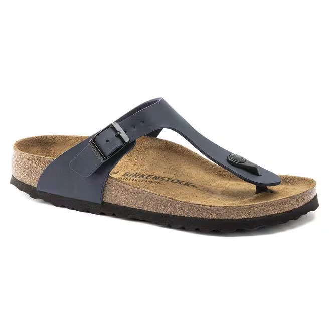 Birkenstock Women's Gizeh Birko-Flor Regular Fit Sandals Blue