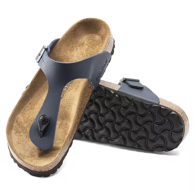 Birkenstock Women's Gizeh Birko-Flor Regular Fit Sandals Blue