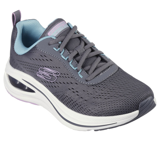 Skechers Women's 150131 Skech-Air Meta - Aired Out Trainers Charcoal Multi