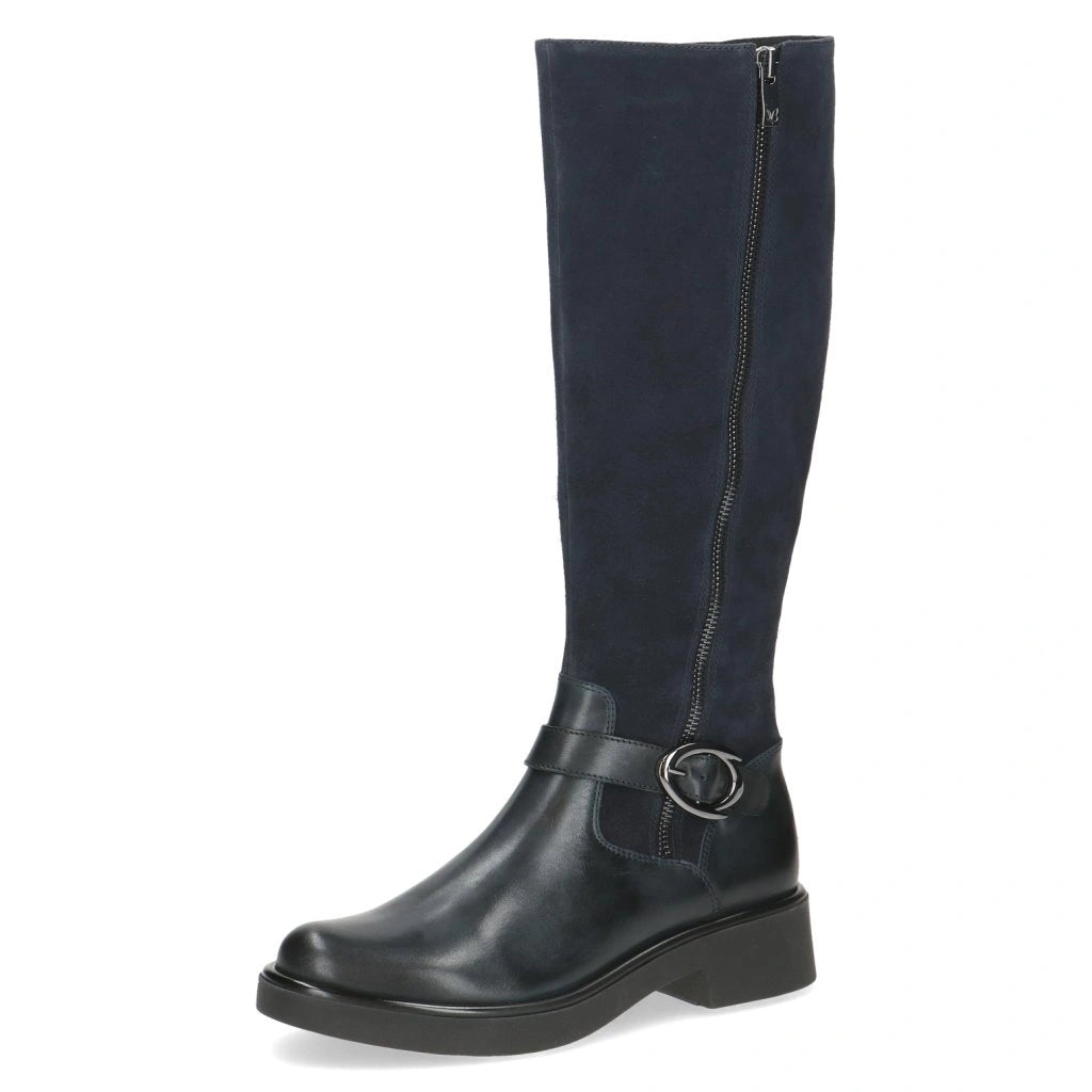 Caprice Women s 9 25504 43 Leather Knee High Boots Ocean Blue