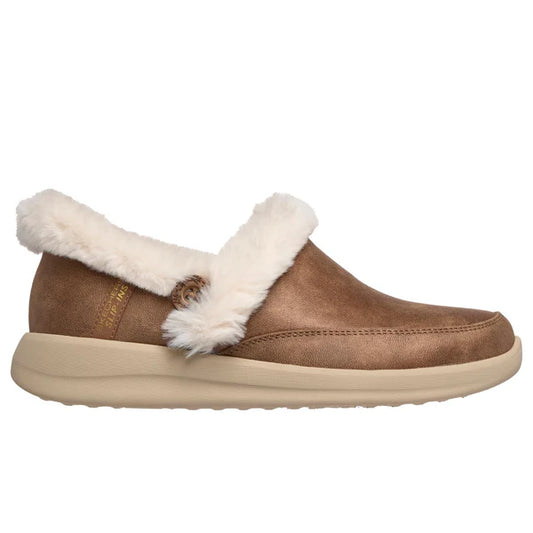 Skechers Women's 168114/CSNT Cozy Escape Slip Ins Slippers Chestnut
