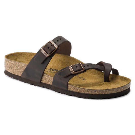 Birkenstock Women's Mayari Oiled Leather Sandals Habana Brown
