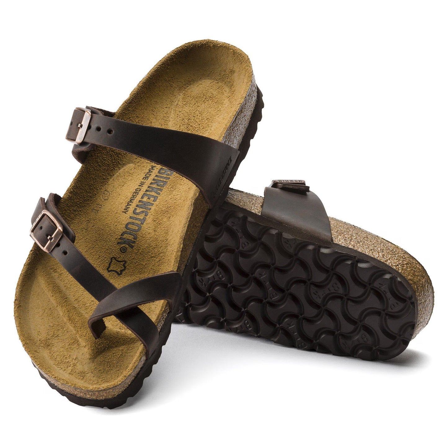 Birkenstock Women's Mayari Oiled Leather Sandals Habana Brown