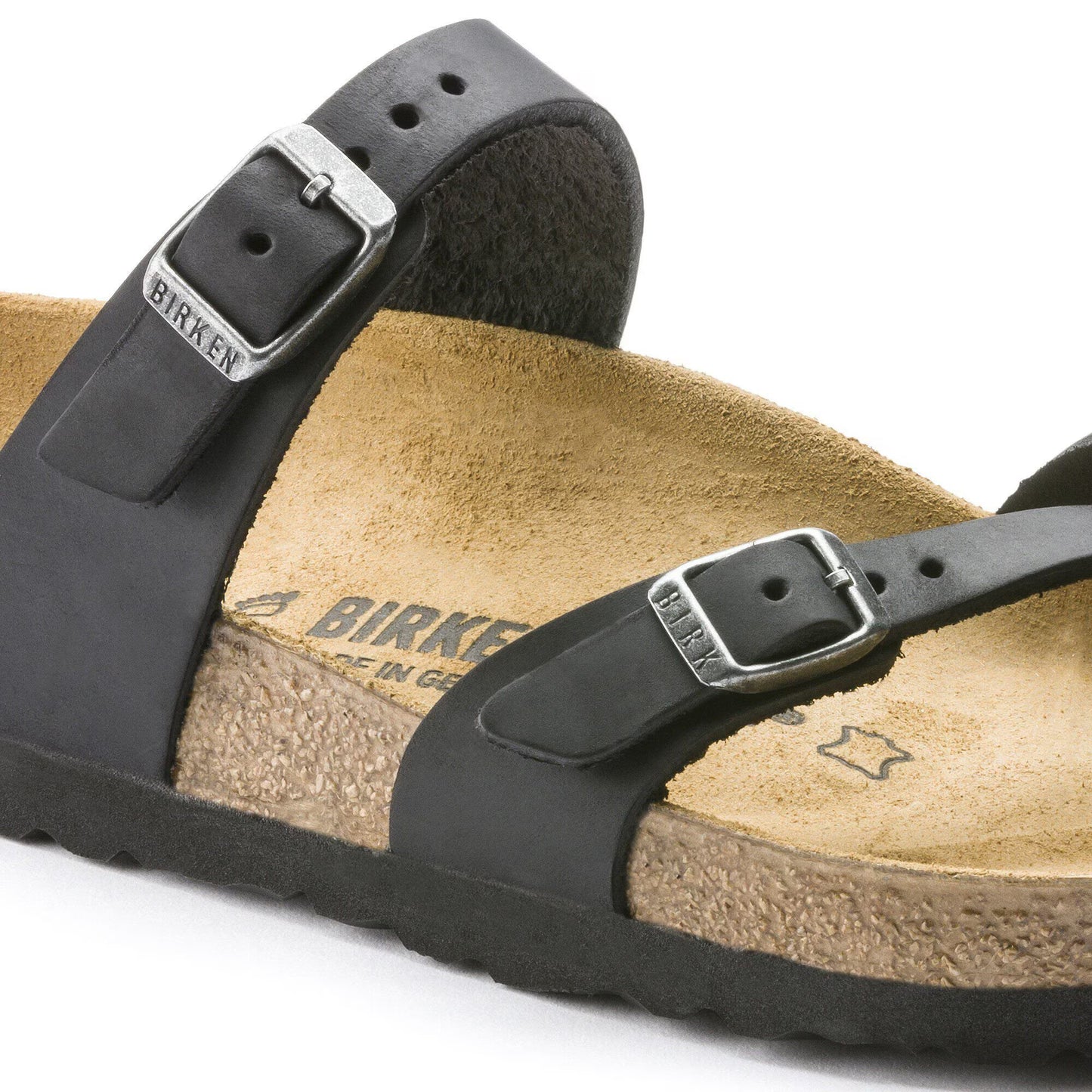 Birkenstock Women's Mayari Oiled Leather Sandals Black