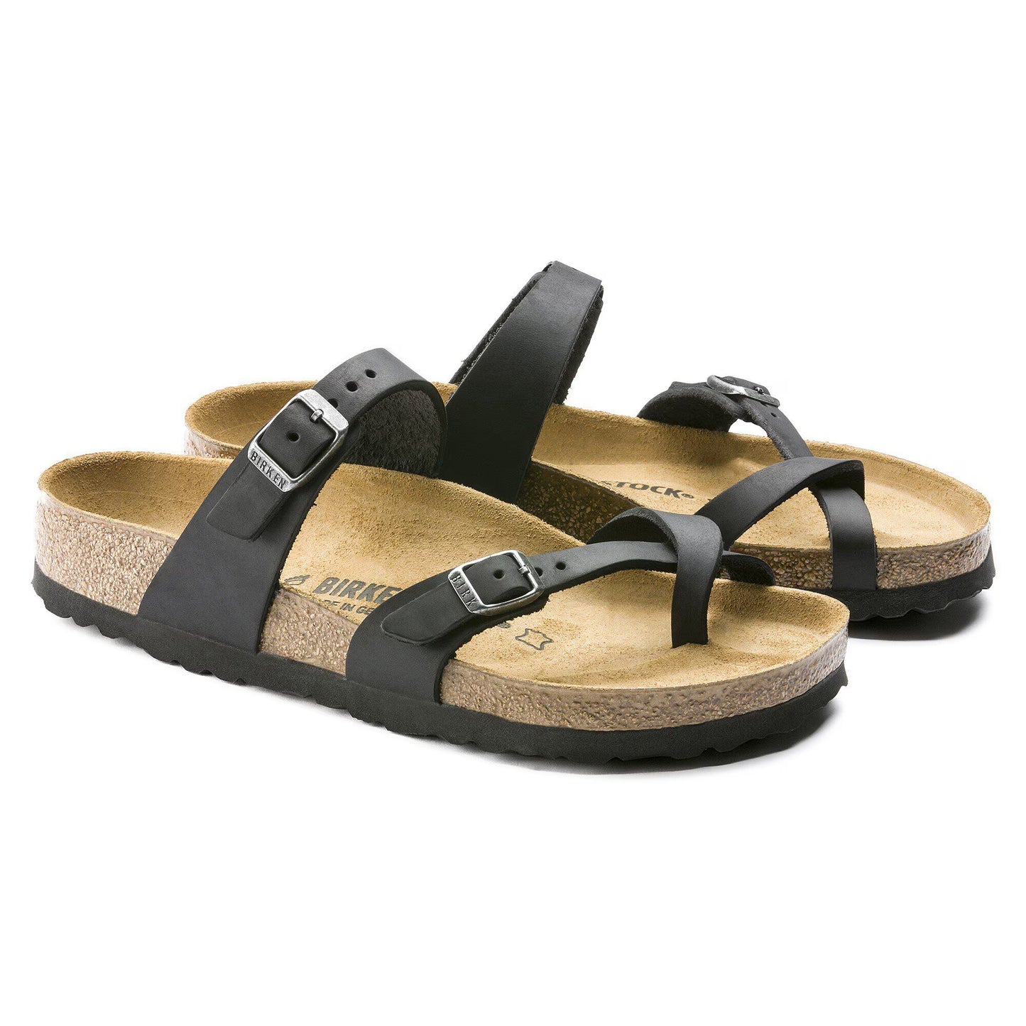 Birkenstock Women's Mayari Oiled Leather Sandals Black