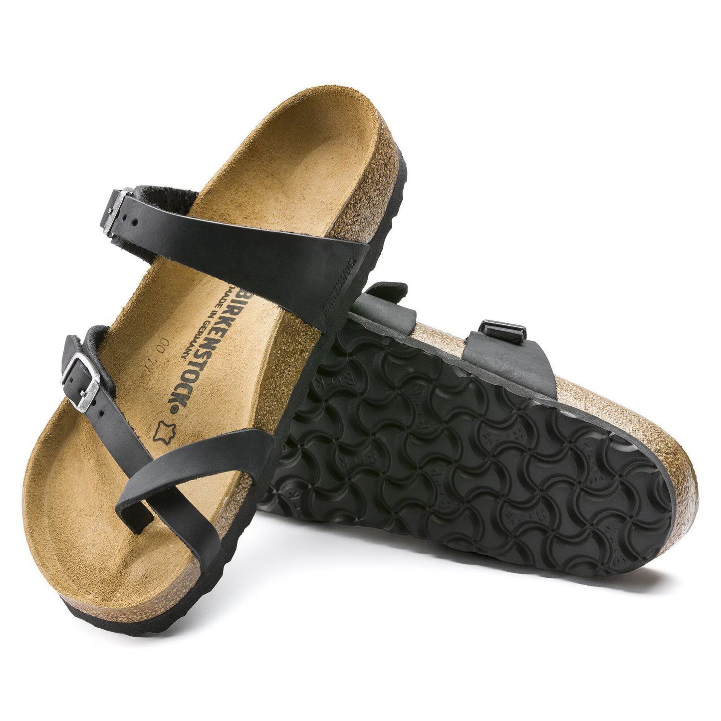 Birkenstock Women's Mayari Oiled Leather Sandals Black