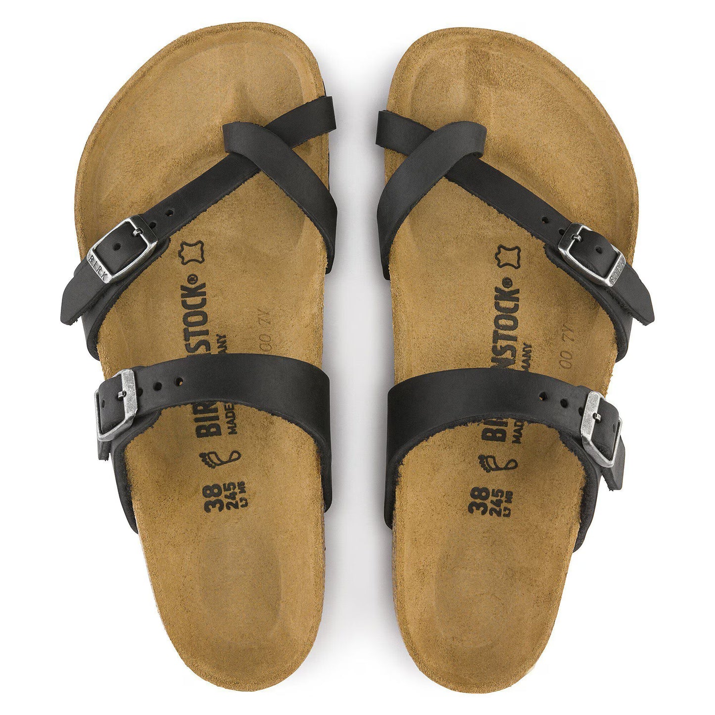 Birkenstock Women's Mayari Oiled Leather Sandals Black