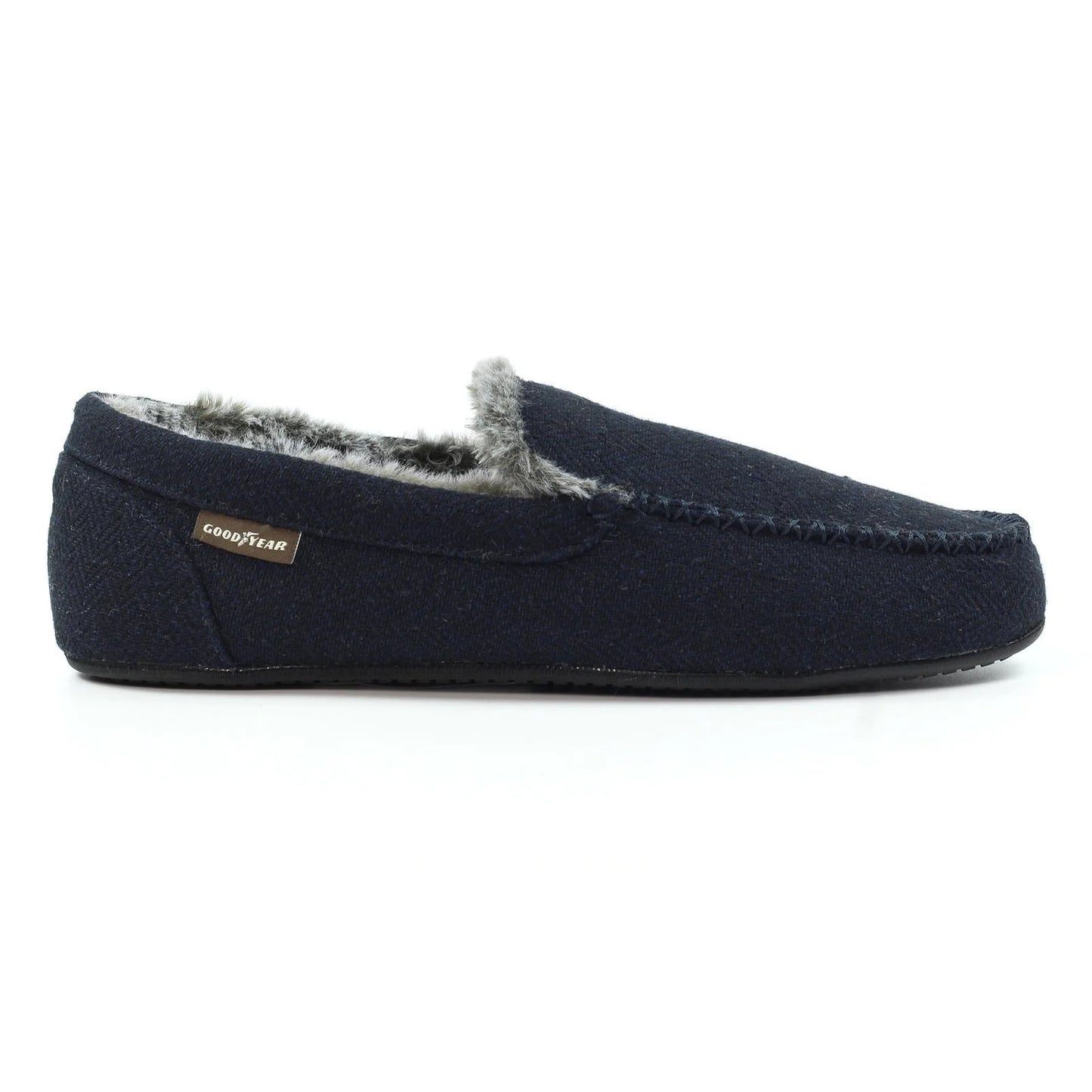 Lunar Men's Lazy Dogz KMA005 BL Hendrix Navy Slipper