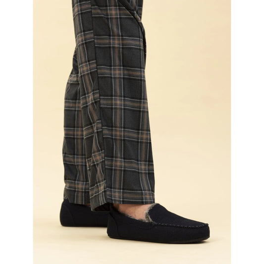 Lunar Men's Lazy Dogz KMA005 BL Hendrix Navy Slipper