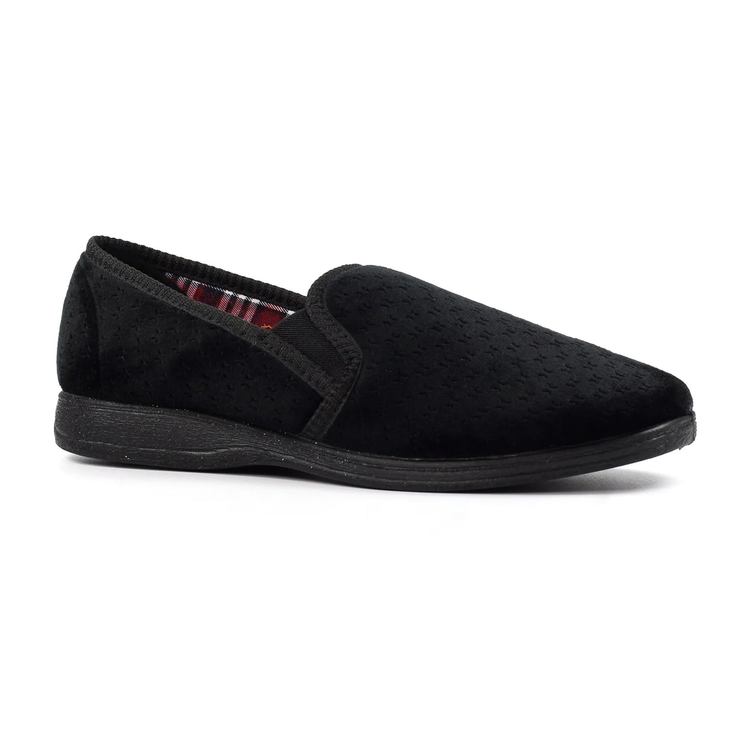 Lunar Men's Lazy Dogz KMD105 BK Tamar II Black Slipper